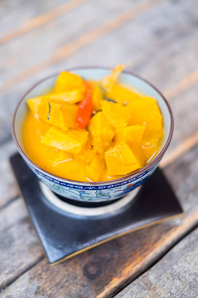 istock Shrimp curry with coconut milk and pumpkin 517376880