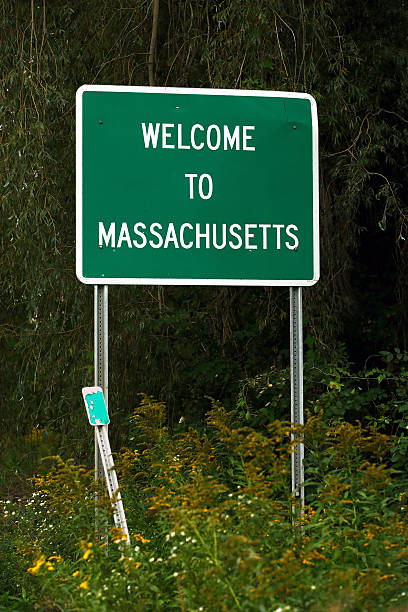 istock Welcome to Massachusetts sign 517378126