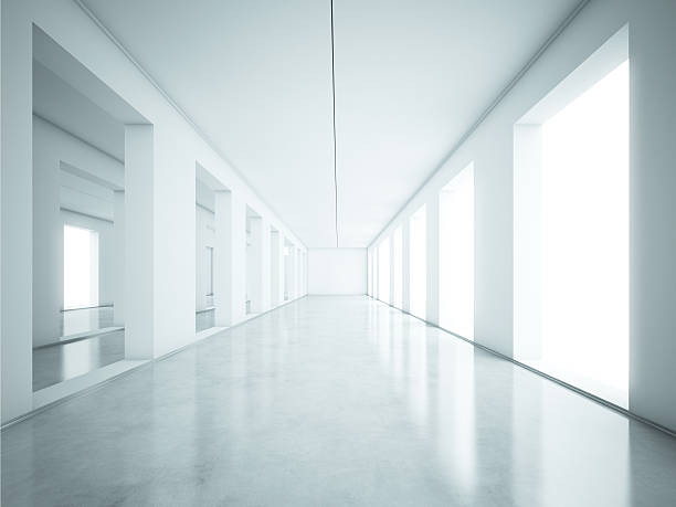 istock Perspectie view of white interior 517378807
