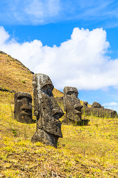 istock Moai, the volcanic stone carving 517378902