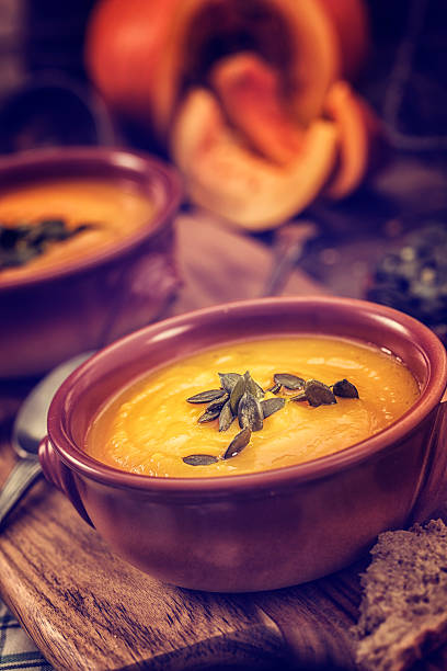 istock Pumpkin Soup for Autumn Days 517379111