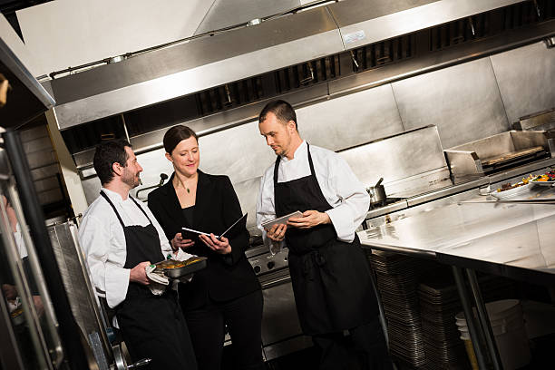 istock Professional culinary team in the kicthen 517380116