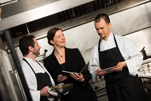 istock Professional culinary team in the kicthen 517380186