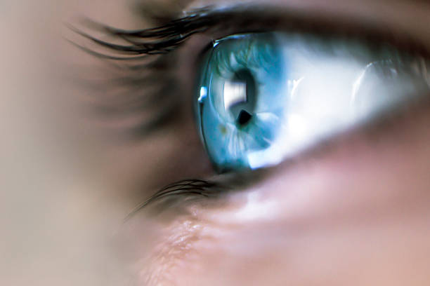 Mystery Eye A blue mystery eye blue eyes stock pictures, royalty-free photos & images