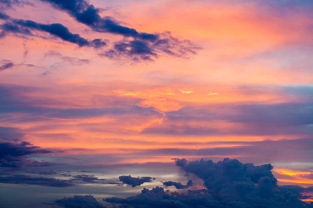 istock colorful dramatic sky with cloud at sunset 517380639