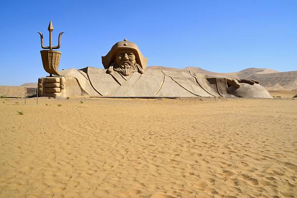 badain jaran 사막, 내몽고, china - gobi desert 뉴스 사진 이미지