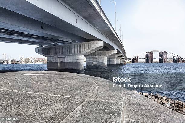 Embankment Near Bridge Stock Photo - Download Image Now - Architecture, Autumn, Bridge - Built Structure