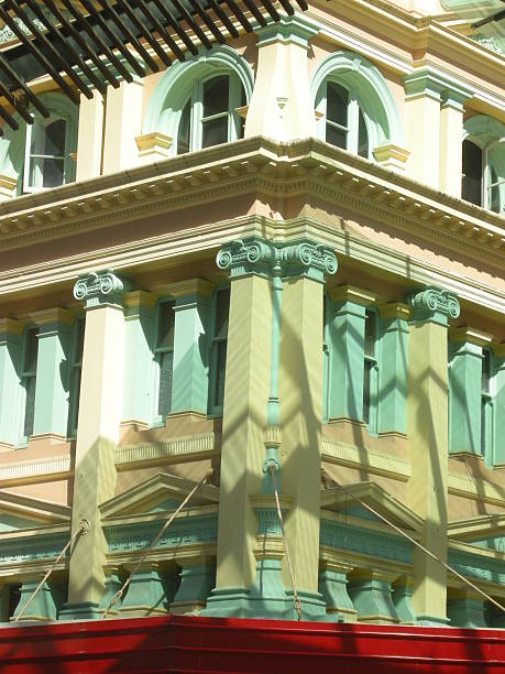 istock art deco style building in pastel colours 517383276