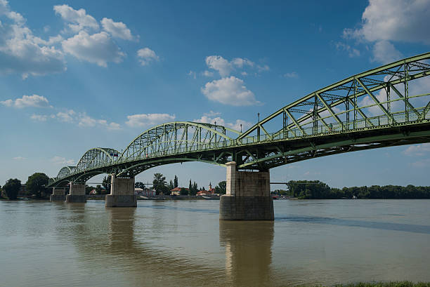 istock Bridge of concrete and metal structure 517396137