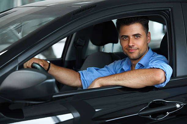 istock Happy Man inside Car of His Dream. 517399267