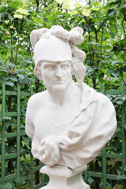 istock Medieval statue in the Summer Gardens park 517399569