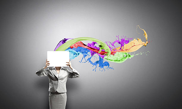 istock Woman with banner 517400545