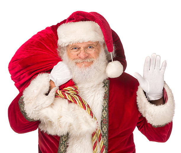 istock Real Santa Claus carrying gift bag 517401543