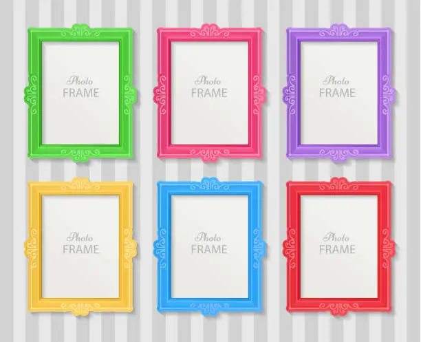 Vector illustration of Photo frames concept