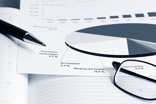 istock Stock market graphs and charts 517411928