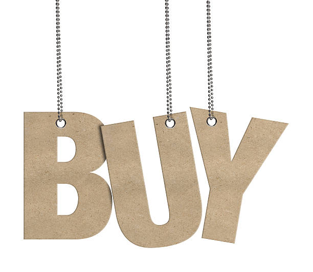 istock BUY -  Hanging Cardboard word (Clipping Path) 517412684