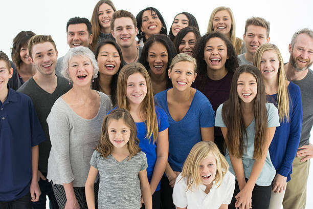 istock Laughing Family Standing Together 517414166
