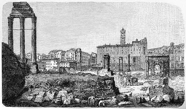 istock Ruins of Roman Forum in Rome 517414814