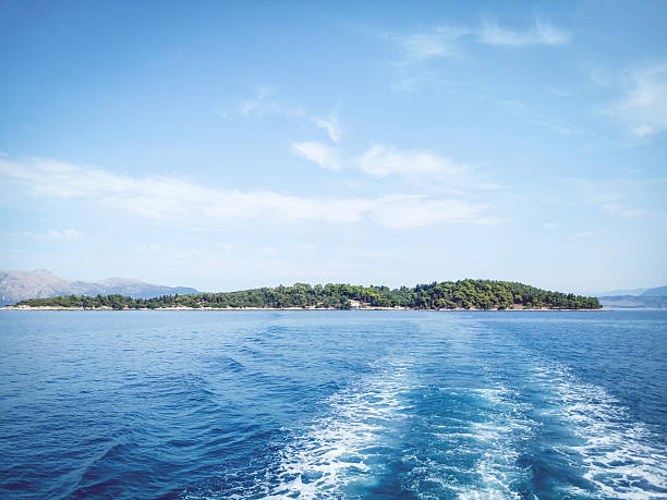 Greek island of Corfu, Vido stock photo