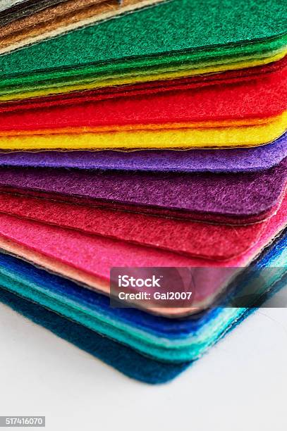 Felt Fabric Sheets Colors Piled Up In A Stack Stock Photo - Download Image  Now - Backgrounds, Bright, Colors - iStock