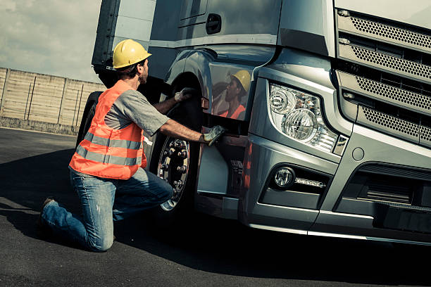 istock Truck Driver Working In Truck 517417089