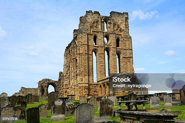 Ruins Of The Nunnery Tynemouth England Stock Photo - Download Image Now - Architect, Architecture, Basilica