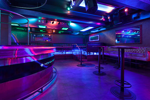 istock Nightclub with colorful lights 517417819
