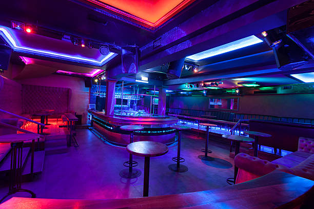 istock Nightclub with colorful lights 517417821