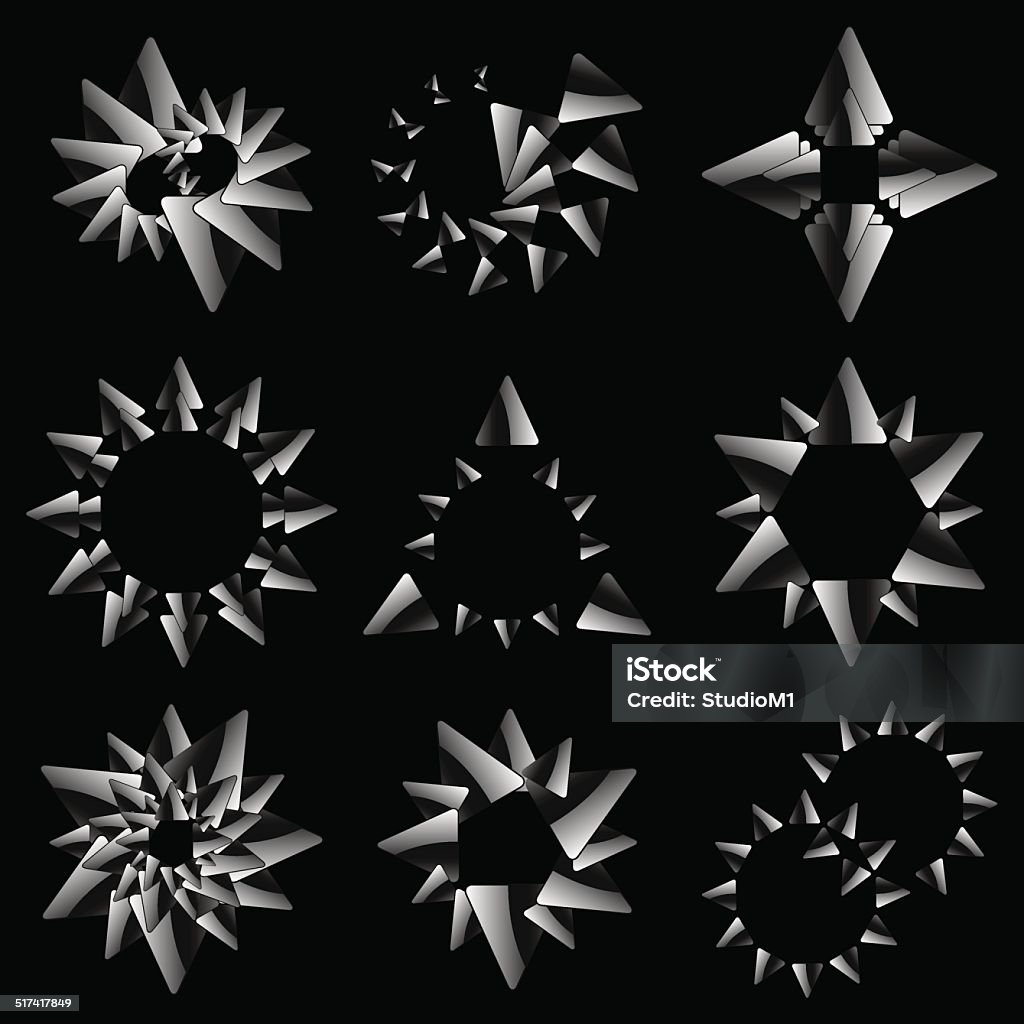Multi Element Graphic Example Collection Of Different Graphic Elements For Design Stock Illustration ...