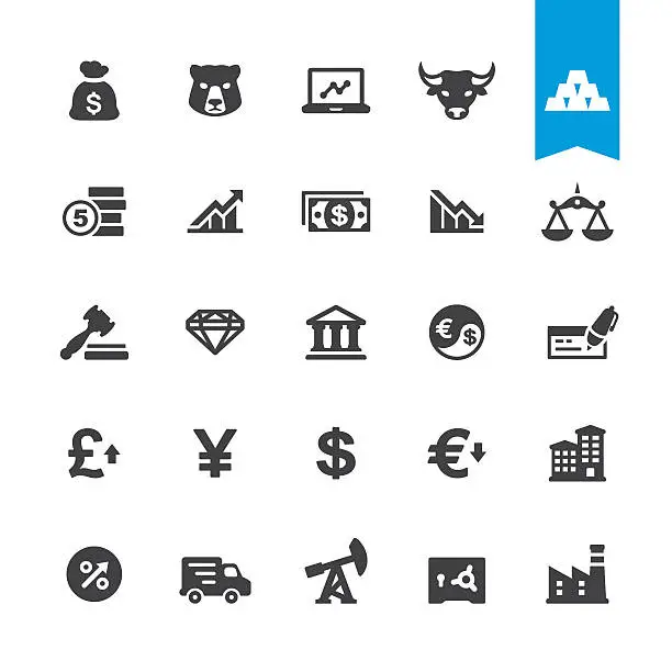 Vector illustration of Finance & Currency vector sign and icon