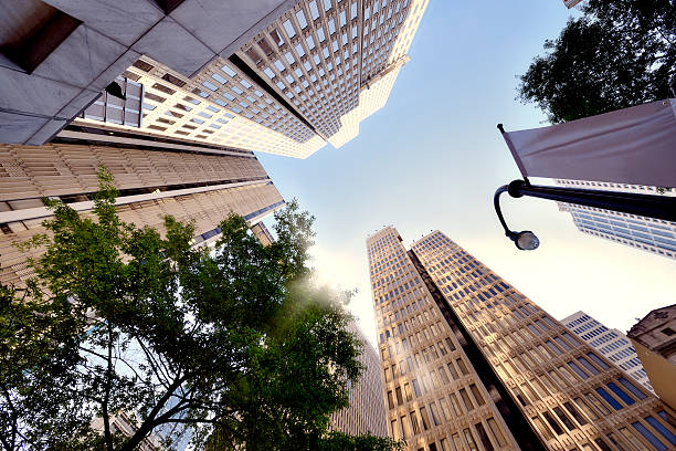 Skyscrapers from below, Atlanta