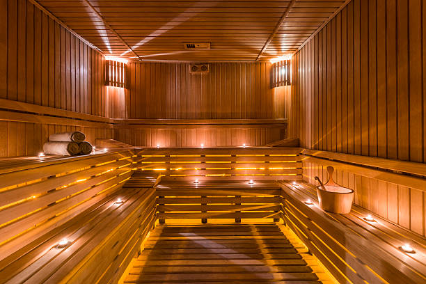 le sauna - sauna spa treatment health spa nobody photos et images de collection