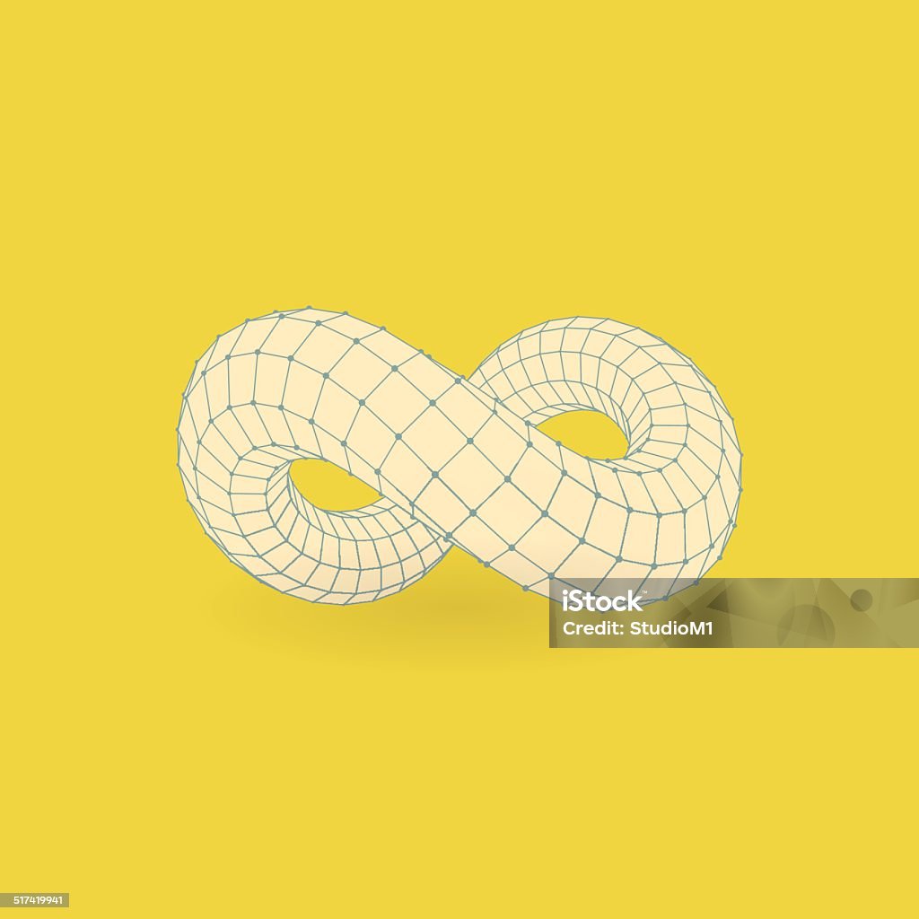 Infinity Vector 3 Infinity Symbol 3d Vector Illustration Stock Illustration - Download ...