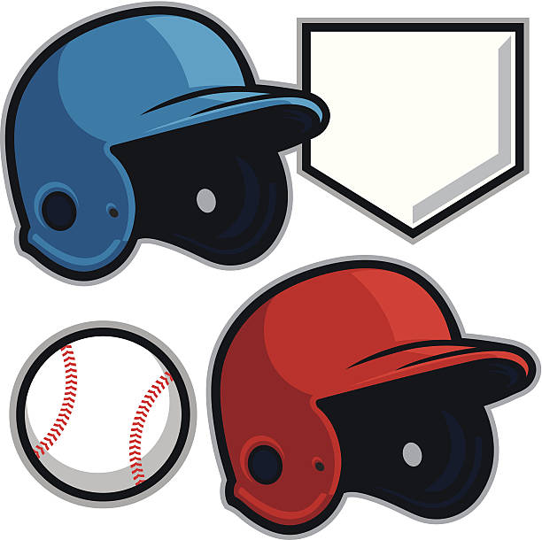 Mega Basedll design Pack This Baseball design mega pack is a great addition to your design arsenal. Each item, baseball helmet, baseball diamond and baseball were created to look great and print great in multiple or in single color. Great for any school or sport based design. baseball helmet stock illustrations