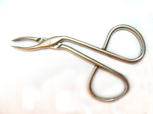 istock Tweezers for removing a lashes isolated on the white background 517422443