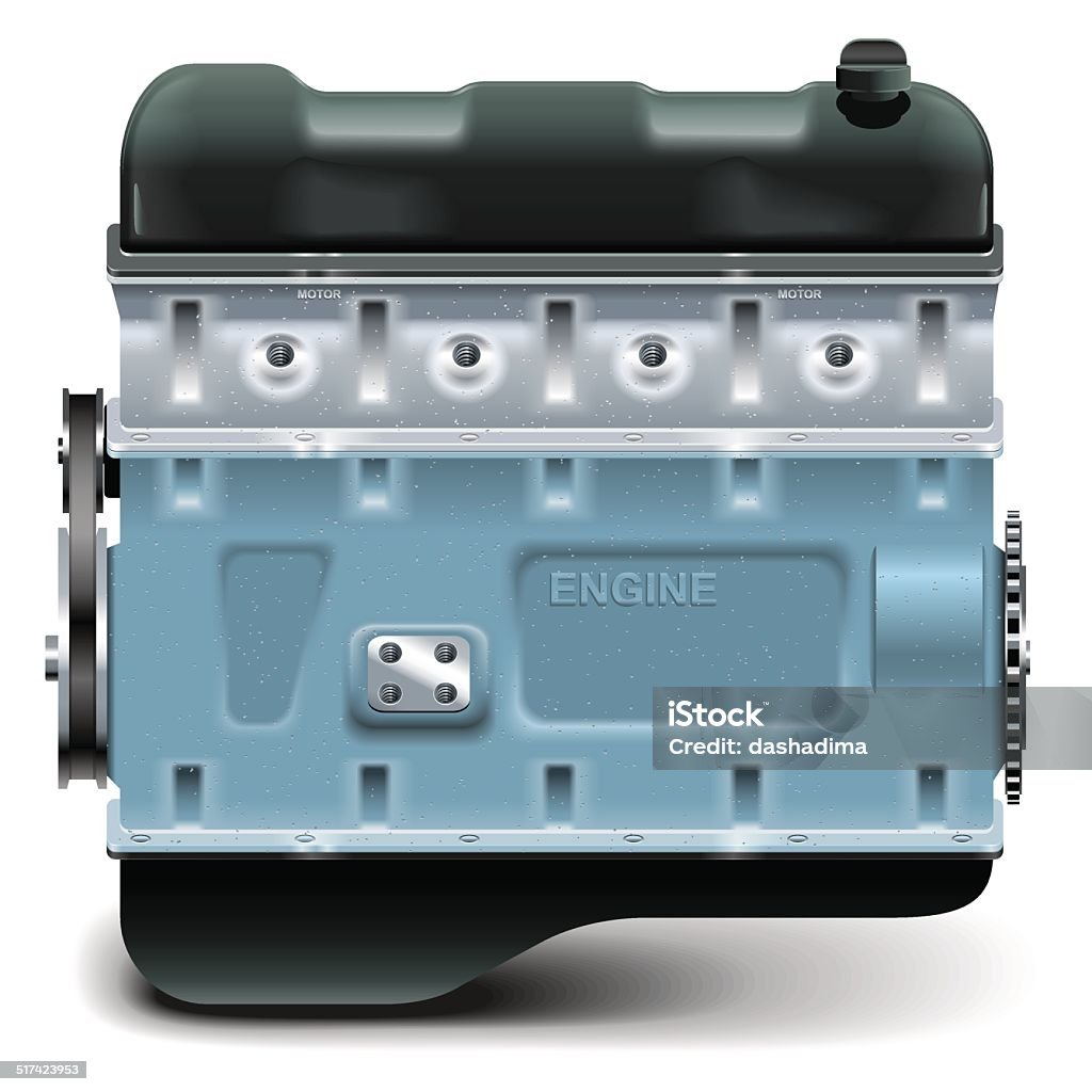 Goods Engine Vector Vector Engine Stock Illustration - Download Image Now - Block Shape ...