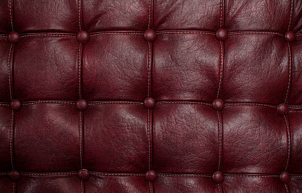 Red leather texture stock photo
