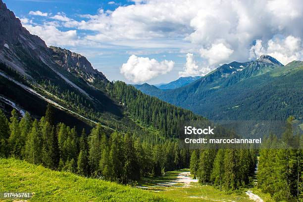 Summer Panorama From The Mountains Stock Photo - Download Image Now - Mountain, Beauty In Nature, Blue