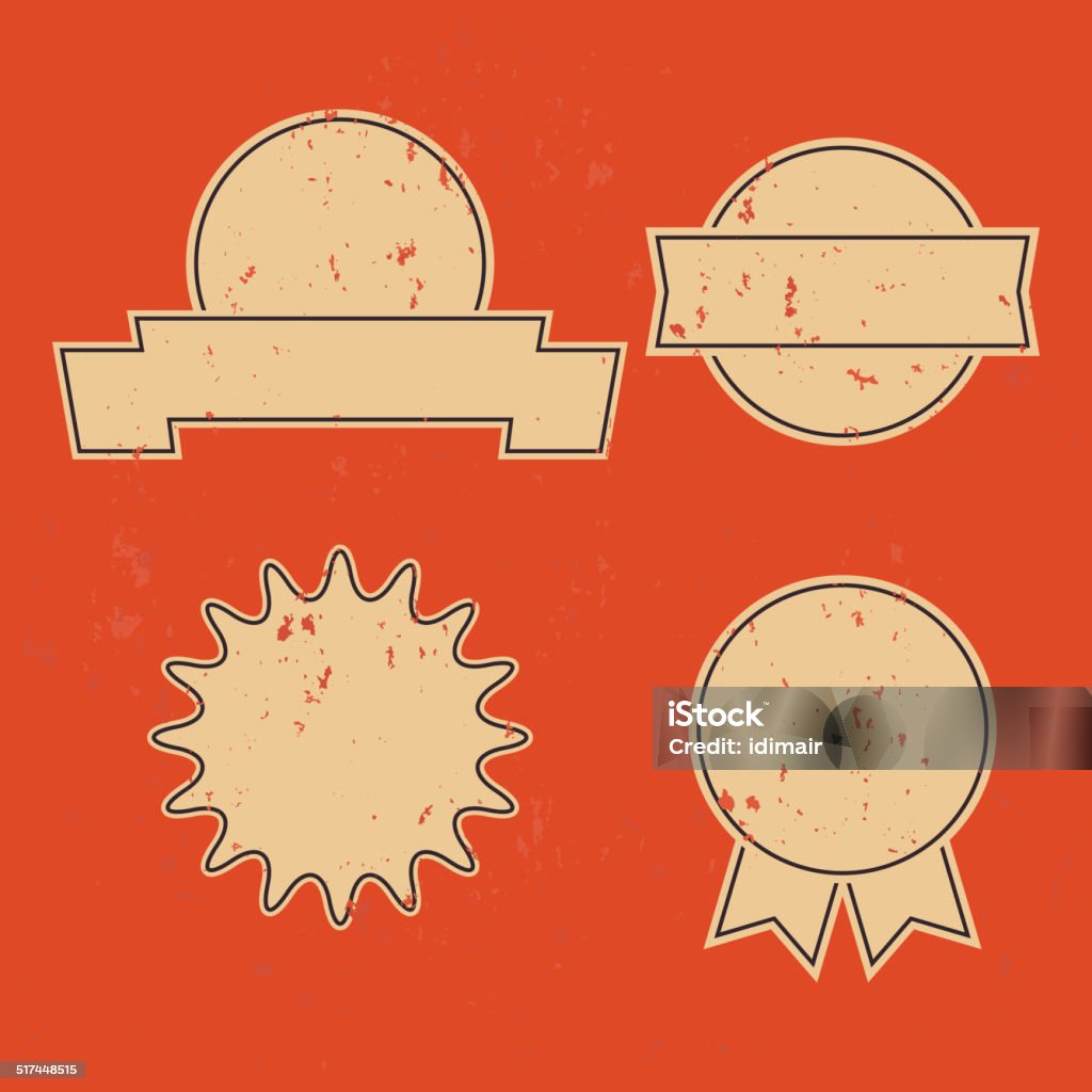Emblem Sign Retro Emblem Sign Design Elements Grunge Effect On Separate Layer Stock ...