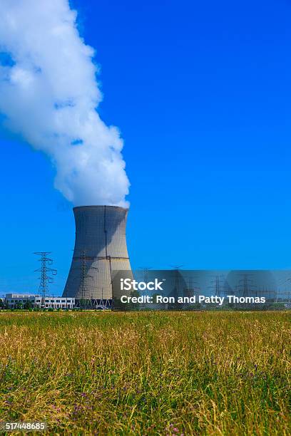 Nuclear Power Station Ohio Stock Photo - Download Image Now - Agricultural Field, Air Pollution, Blue