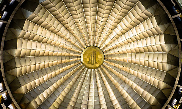 istock Mosque dome of Putra Mosque. View from below. 517448813