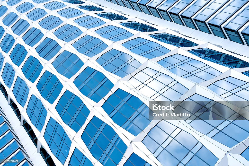 modern facade of skyscraper Architecture Stock Photo