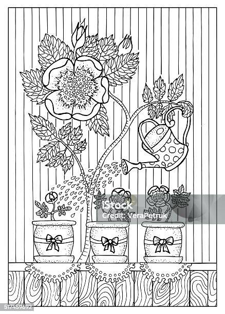 Adult Coloring Book Design With Markers Stock Photo - Download Image Now -  Adult, Art, Art And Craft - iStock