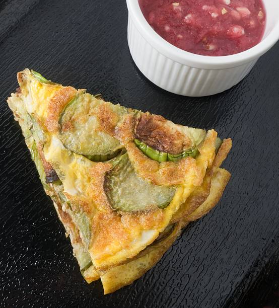 istock Delicious Thai Eggplant Omelet with Chili Paste 517459992