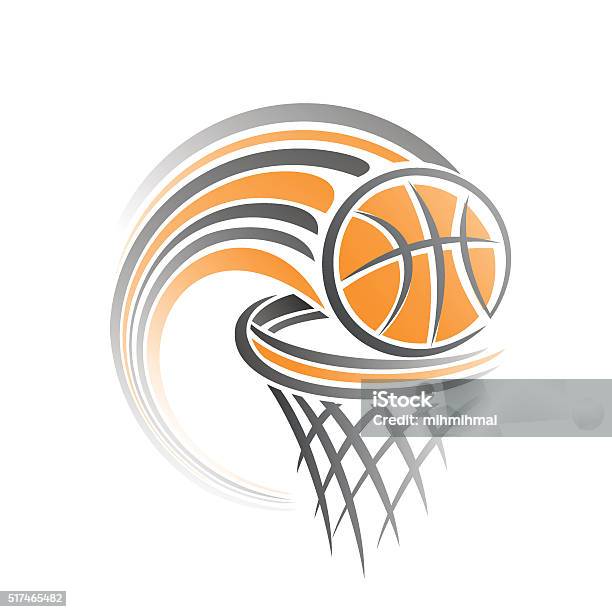 Basketball Stock Illustration - Download Image Now - Basketball Hoop, Basketball - Sport, Sports Ball