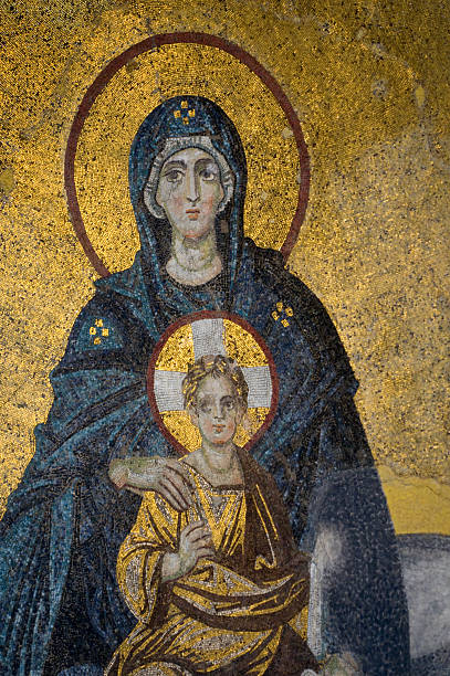 istock Virgin Mother and Child mosaic 517467016