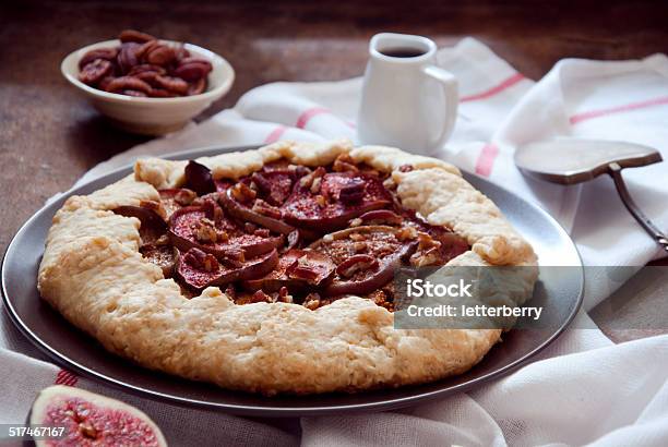Figs Galette Stock Photo - Download Image Now - Autumn, Baked, Baked Pastry Item