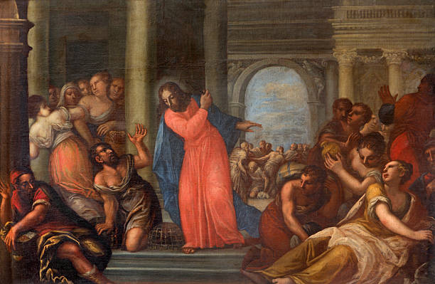 istock Padua - Paint of Jesus Cleanses the Temple scene 517467603