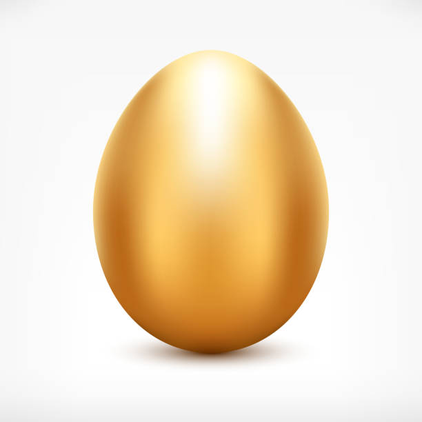 golden egg - яйцо stock illustrations