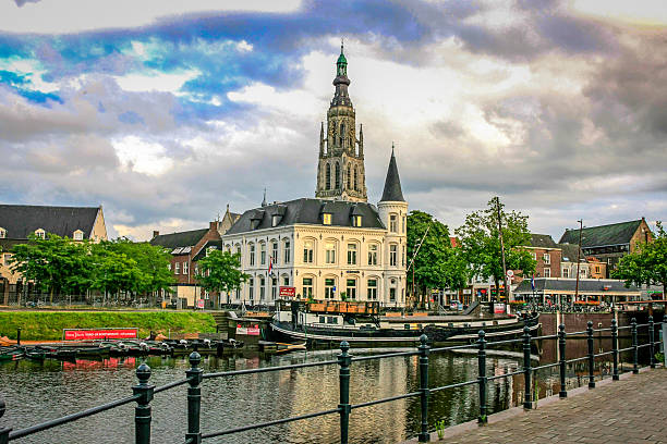 The Dutch town of Breda in the Netherlands stock photo